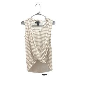 White House Black Market Striped Draped Top - Size XS